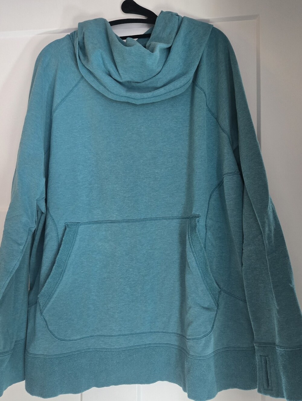 LL Bean Teal Cowl Sweatshirt